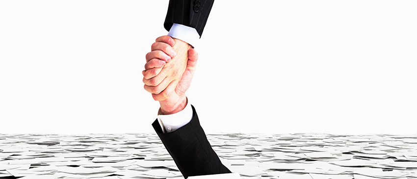 Bürokratiefalle, Qualitätsmanagement, Hände